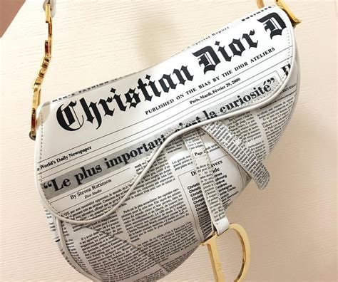 newspaper dior bag|christian dior paper bag.